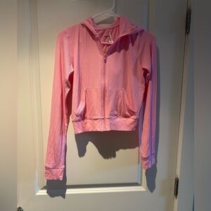 Skims Ribbed Zip Up Cropped Soft Lounge NWT